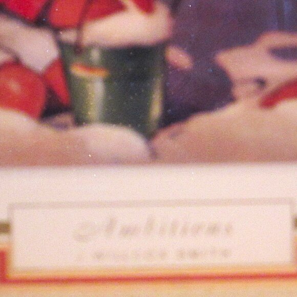 Vintage/Antique Framed in gold children playing "Ambitions," by Willcox Smith - Picture 6 of 9